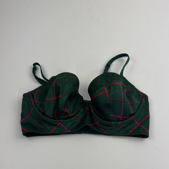 Victoria's Secret Very Sexy Line Demi in Green Plaid - Picture 2 of 7